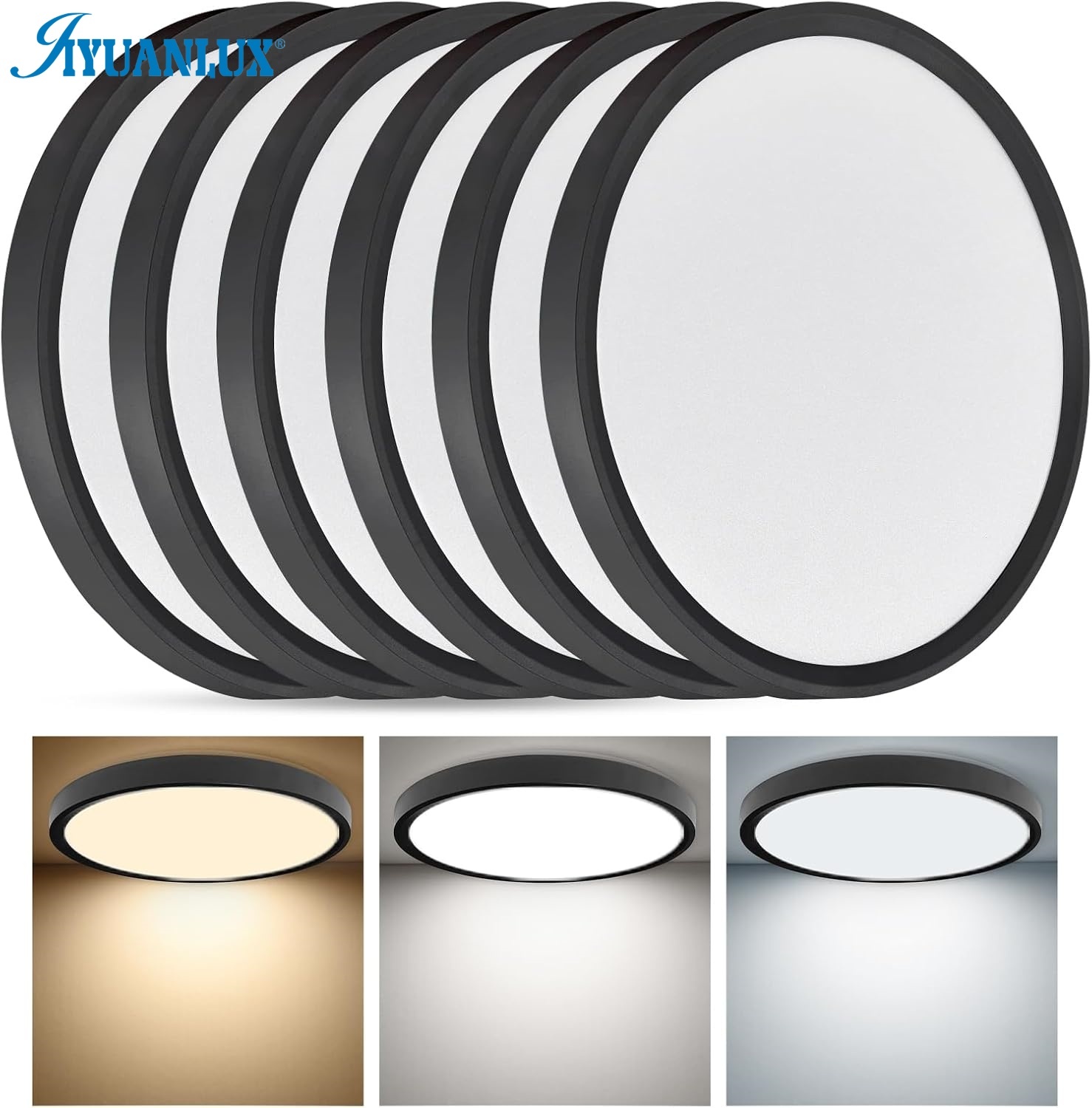 Indoor Light Fixtures Modern Ultra Thin Bright Dial Round Led Ceiling Lights Mounted Bedroom Living Room Led Ceiling Lamp