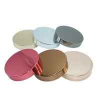 Emballage cosmétique Couvercle à vis en aluminium doré 70/400 pour pot de crème en plastique en verre