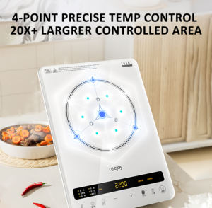 Cocina doméstica multifuncional Control de temperatura de inducción eléctrica Calidad Shabu Stir-Fry y Cookto - Product Image 2