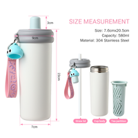 Vente en gros 2025 nouveau design 20oz personnalisé étanche potable 18/8 304 acier inoxydable tasse gobelet large bouche bouteille sport flacon avec infuseur
