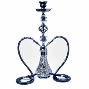 Juego de Shisha de Vidrio Árabe Hecho a Mano de Lujo con Acabado de Espejo, Diseño de Doble Tubo, Ecológico, Tamaño Personalizable - Product Image 3