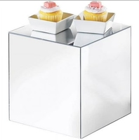 Cube d'affichage en acrylique miroir 30*30*30cm Boîte en lucite miroir
