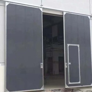<span class=keywords><strong>Puerta</strong></span> Industrial Automática de Poliuretano con Aislamiento Térmico y Lámina de Hierro, Económica, para Almacenes, Puertas Corredizas Industriales CHANGYI - Product Image 1