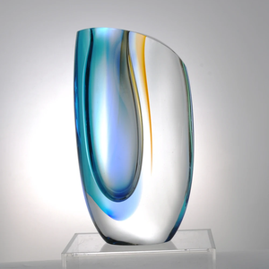 Modern Crystal Glass Table <b>Vase</b> Handmade Art Deco Transparent Flower <b>Vase</b> Decorative Ornament for Wedding Home Decor - Product Image 3