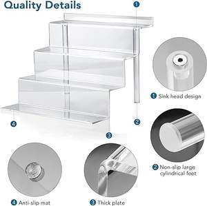 Exhibidor Acrílico Transparente para FUNKO POP, Organizador de Perfumes, Soporte para Figuras, Organizador de Maquillaje de 9 Pulgadas, Exhibidor de Colección - Product Image 3