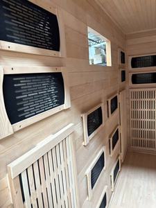 Sauna Cuadrada de Vapor de Madera Sólida con Calentadores de Carbón para 3-4 Personas, para Entusiastas del Fitness, Recuperación, Sauna Deportiva Premium - Product Image 4