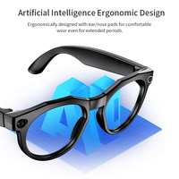 Occhiali Smart AI da 8MP/32MP con Traduzione, 4GB di Memoria, WiFi, Fotocamera, Video, Funzionalità ChatGPT, Lettore Musicale, Impermeabilità IP66