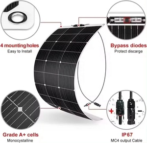 แผงโซลาร์เซลล์แบบยืดหยุ่นกึ่งแข็ง HJT 395W 400W โมโนคริสตัลไลน์ สำหรับระบบพลังงานแสงอาทิตย์สำหรับรถยนต์ไฟฟ้าและเรือ - Product Image 2