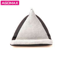 Nouveau design, support de téléphone portable multifonctionnel 3-en-1 en microfibre, forme triangulaire, pour bureau et usage domestique