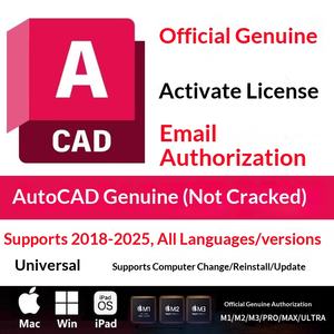 Número de Serie de Activación de Software Original Autodesk CAD, Autorización 2018-2025 - Product Image 3