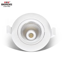 AU SAA 3000K/4000K/6000K éclairage encastré COB Dimmable Led Downlight avec pilote intégré, y compris 0.6m marquage australien l