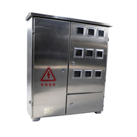 Boîtier de compteur d'énergie en acier inoxydable monophasé multi-prises, indice de protection IP33, 60A/100A, 6 à 24 prises, étanche pour extérieur, mesure de puissance