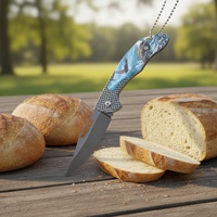 Couteau pliant multifonctionnel en acier inoxydable imprimé en 3D, personnalisable, OEM, pour survie en extérieur, camping, bricolage, qualité ABS