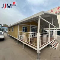 Cabines de Luxe Portables JJM Factory en Bois Coloré de 20, 30 et 40 Pieds, Prêtes à l'Expédition avec Roues pour Hôtels