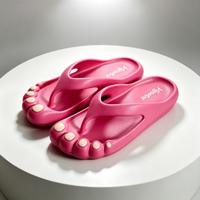 Tongs unisexe été 2026 à grandes pattes, imperméables, amortissantes, à plateforme, pour salle de bain, douche, plage, piscine, intérieur, extérieur, maison
