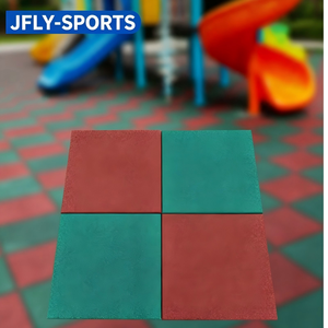 Tapis de sol antidérapant en EPDM, résistant à l'usure, avec particules de caoutchouc EPDM, pour aire de jeux extérieure, faible entretien, couleurs vives - Product Image 1