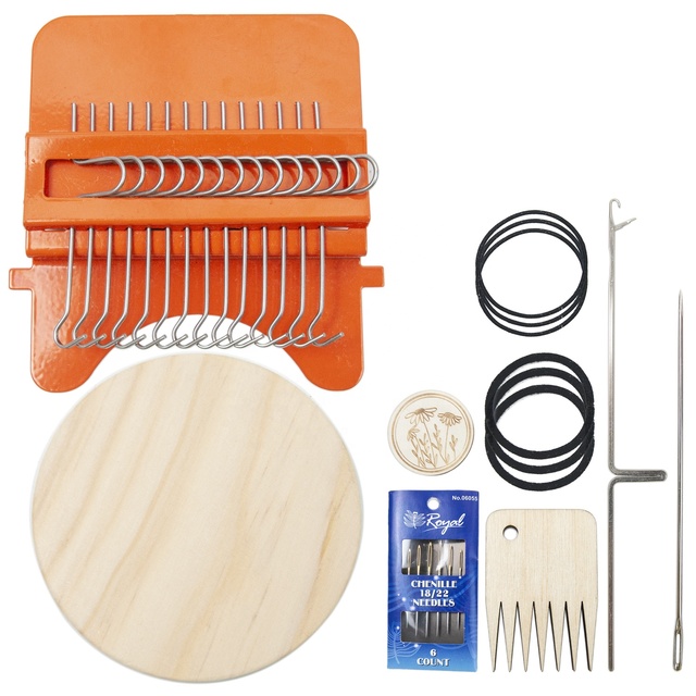 Speedwave Style Darning Loom Mini Weaving Loom Kit for Visible Mending Jeans Repair Holes Weave Tool