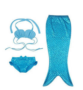 Venta al por mayor caliente playa sirena cola disfraz niños Niña <span class=keywords><strong>3</strong></span> piezas traje <span class=keywords><strong>de</strong></span> baño trajes <span class=keywords><strong>Halloween</strong></span> Cosplay <span class=keywords><strong>disfraces</strong></span> para niñas niños - Product Image 4