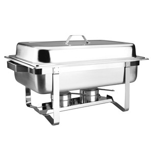 Chafing Dish GN 1.1 con Coperchio, Classico in Acciaio Inossidabile, Attrezzatura per Catering - Product Image 1