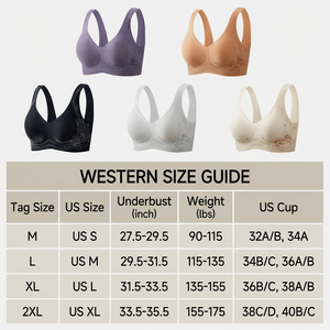 Reggiseno <span class=keywords><strong>Senza</strong></span> Cuciture con Supporto in Gel, Lingerie Invisibile Modellante, <span class=keywords><strong>Senza</strong></span> <span class=keywords><strong>Ferretto</strong></span>, Produzione Diretta - Product Image 4