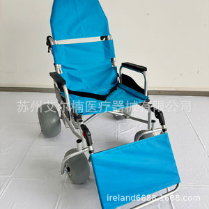 Fauteuil roulant de plage manuel en aluminium de Suzhou, grandes roues réglables pour personnes âgées, utilisation en extérieur - Product Image 3