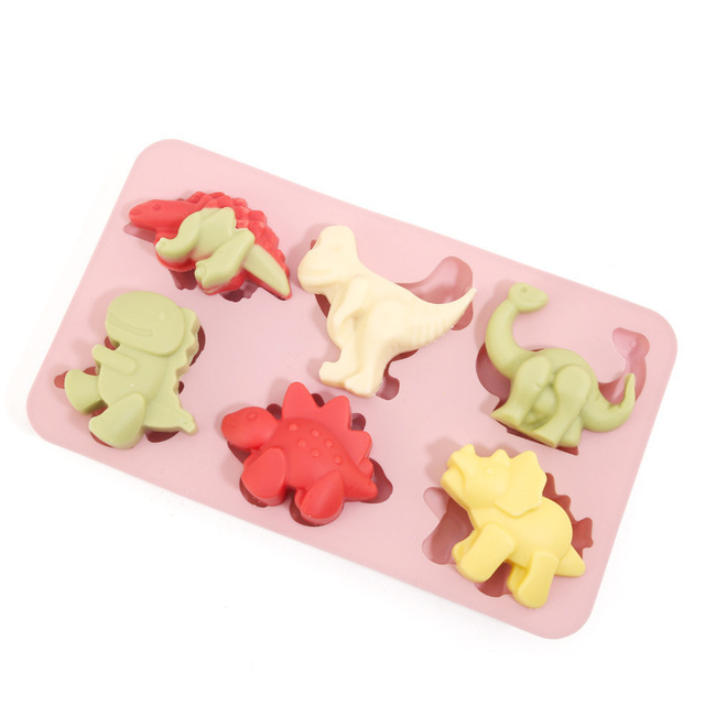 SHU XIN DIY Dripping Mold 1 Dinosaur Silicone Cake Tool Baking Candle Gypsum Doll Hand Wash Only Disposable Food Safe