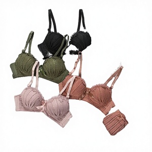 Amysi 5521# High Quality Breathable Fashion <b>Bra</b> Brief Sets Smooth <b>Bra</b> Bikini Set Ladies Cute Lingerie Push-Up Adjusted-straps - Product Image 3