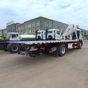 Camion de remorquage FOTON 4x2 8T de pointe, vente <span class=keywords><strong>d</strong></span>'usine, camion de remorquage à plateau plat, diesel, transmission manuelle, excellente capacité de remorquage - Product Image 3