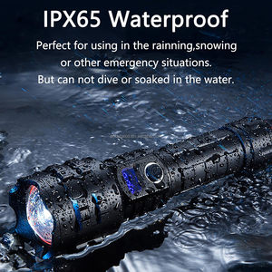 Siêu sáng cầm tay chiến thuật đèn pin lumens cao có thể sạc lại XHP70.2 Powered <span class=keywords><strong>LED</strong></span> sáng ánh sáng đèn <span class=keywords><strong>flash</strong></span> - Product Image 3