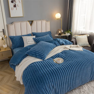 Ensemble <span class=keywords><strong>de</strong></span> literie moelleux en fausse fourrure <span class=keywords><strong>de</strong></span> lapin <span class=keywords><strong>de</strong></span> haute qualité, <span class=keywords><strong>housse</strong></span> <span class=keywords><strong>de</strong></span> literie d'hiver chaude - Product Image 2