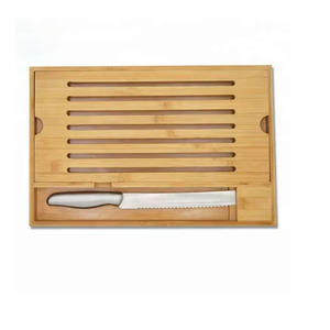 Bandeja para cortar pan de bambú Zhongshuo con recolector de migas para uso en la cocina - Product Image 2