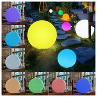 Lampe solaire magique en cristal, boule lumineuse RGB, lumière de jardin en plastique PE à économie d'énergie avec alimentation LED et batterie DC