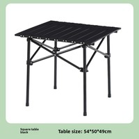 Table de pique-nique pliable et portable pour l'extérieur, idéale pour le camping, les marchés nocturnes, les barbecues, au design rustique, capacité de charge 100 kg