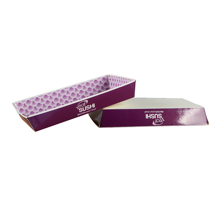 Hot Sale Disposable Take Away Sushi Salad Paper Box Paper Food Packaging Box