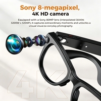 Lunettes Intelligentes 2026 avec Caméra, Traduction IA en Temps Réel, Assistant Vocal, Appels Audio, Chargement Magnétique, Contrôle Tactile Vocal, 1080P