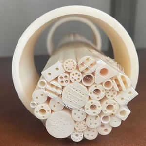 ท่อป้องกันเทอร์โมคัปเปิลเซรามิกอะลูมินา Al2O3 คุณภาพพรีเมียม 99.7% อายุการใช้งานยาวนาน สำหรับปลอกหุ้ม - Product Image 5