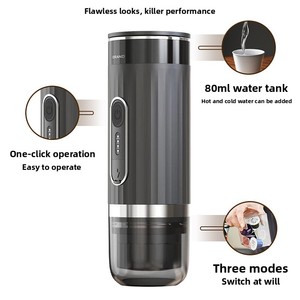 Cafetera Automática Pequeña, Cafetera de Cápsulas con Calentamiento Automático, Molino de Café Eléctrico Portátil Inalámbrico para <span class=keywords><strong>Camping</strong></span> - Product Image 3