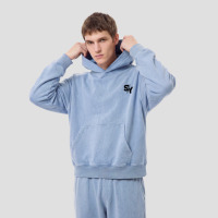 Sweat-shirt personnalisé à strass 360g en molleton bouclette vintage délavé, coupe BOXY, vierge, streetwear, OEM, en gros, épais