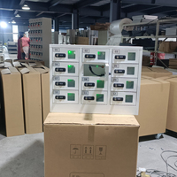 Station de recharge pour téléphone portable, fabricant économique, 3 en 1, USB, 12 baies, verrouillage numérique par mot de passe, casier de recharge rapide pour tablette et téléphone portable, usage public