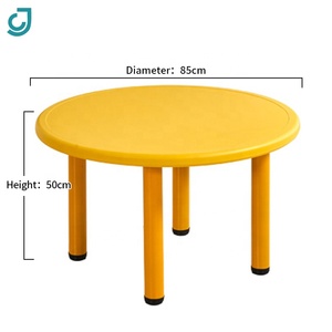China suministro de fábrica profesional de alta calidad Popular barato niños Mesa preescolar plástico redonda hermosa mesa para la venta - Product Image 2