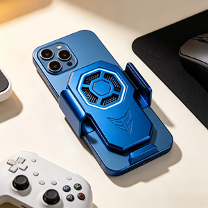 Gaming <b>Phone</b> Metal Cooling Clip Precision Aluminum Decorative Patch Customized For Game Store Merchandise - Product Image 3