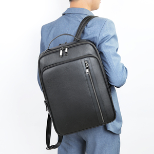 Sac à dos pour ordinateur portable MARRANT en cuir véritable pour homme, 15 pouces, Mochila <span class=keywords><strong>De</strong></span> Cuero, sac à dos <span class=keywords><strong>de</strong></span> voyage extensible, sacs à dos en cuir pour homme - Product Image 2