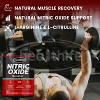 Complément alimentaire en capsules pour booster l'oxyde nitrique, marque privée, nutrition sportive, L-Arginine et L-Citrulline pour adultes