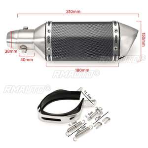 310mm <b>Motorcycle</b> Scooter <b>Exhaust</b> Muffler Pipe ATV Quad <b>Exhaust</b> Tip for FZ6 CBR250 CB600 MT07 YZF FZ400 Z750 TMAX530 - Product Image 6