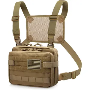 Custom Compact EDC EMT Utility Gear Pouch Tool Bag Small Belt Men Chest Medical Bag Molle Tactical Admin Bag