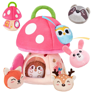 Jouets Montessori pour bébés, hochet en peluche, couette sensorielle froissée, jouet pour tout-petits en tissu super doux - Product Image 1