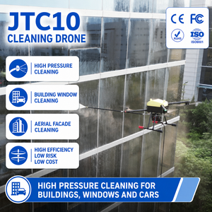 Drone de nettoyage autonome JTC10 pour vitres de grandes tours – Efficacité industrielle, opération au sol sécurisée, précision RTK - Product Image 1