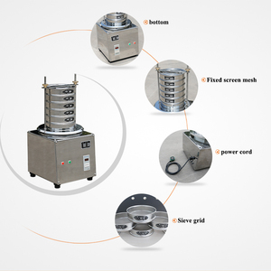 Tamis d'analyse de la taille du <span class=keywords><strong>grain</strong></span> Agitateur de tamis en acier inoxydable à étages multiples Tamis d'essai de laboratoire automatique - Product Image 2