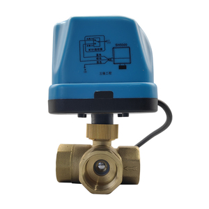 Katup Bola Bermotor 3 Arah Huifa AC220V SS304 dengan Aktuator, Dapat Disesuaikan OEM, Koneksi BSP untuk Media Air, Garansi 3 Tahun - Product Image 1