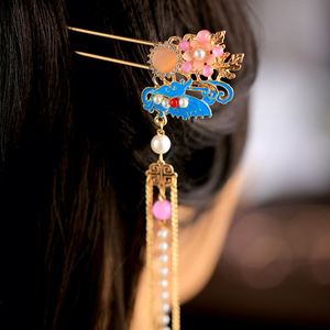Horquillas para el Cabello con Diseño de Linterna China, Color Dorado, Metálicas, para Mujeres y Niñas, Joyería Colgante para Vestidos Hanfu y Accesorios para el Cabello - Product Image 3